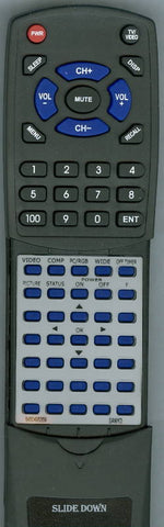 SANYO PDP32H1A Replacement Remote