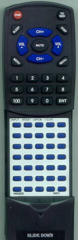 SANYO FXWD Replacement Remote