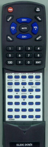 SANYO HT32744 Replacement Remote