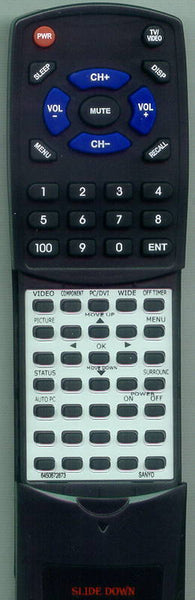 SANYO PDP42H2W Replacement Remote