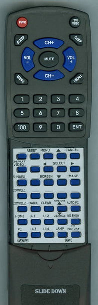 SANYO PLVZ3 Replacement Remote