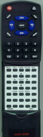 SANYO PLV55WHD1 Replacement Remote