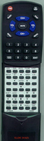 DAEWOO DV6T854B Replacement Remote