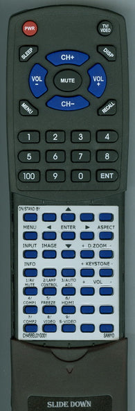 SANYO PDGDXL100 Replacement Remote