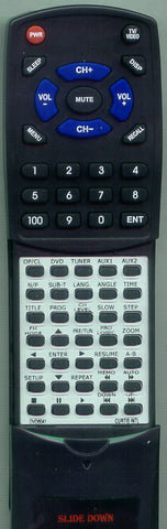 CURTIS INTERNATIONAL DVD6041 Replacement Remote