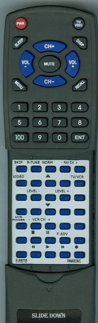 PANASONIC RTEUR50725 Replacement Remote