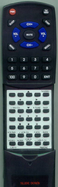 PANASONIC RTEUR51701 Replacement Remote