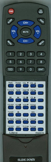 PANASONIC RTEUR64144 Replacement Remote