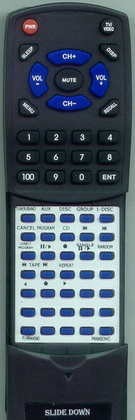 PANASONIC RTEUR644340 Replacement Remote