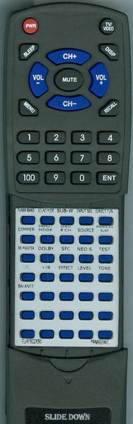 PANASONIC RTEUR7502XB0 Replacement Remote