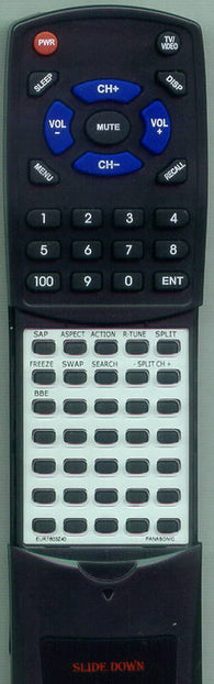 PANASONIC RTEUR7603Z40 Replacement Remote