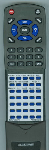 PANASONIC RTEUR7603Z70 Replacement Remote