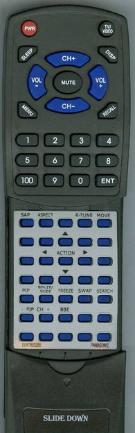 PANASONIC RTEUR7603Z80 Replacement Remote