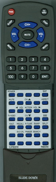 PANASONIC RTEUR7603ZF0R Replacement Remote