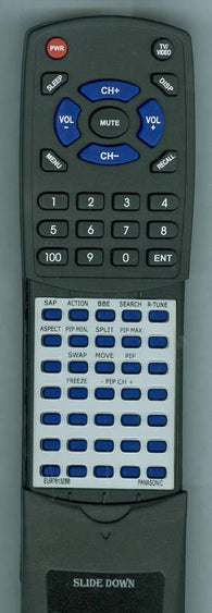 PANASONIC RTEUR7613Z8B Replacement Remote