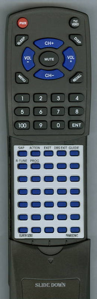 PANASONIC RTEUR7613ZB0 Replacement Remote