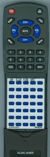 PANASONIC RTEUR7613ZC0 Replacement Remote