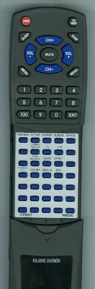 PANASONIC RTEUR7622X10 Replacement Remote