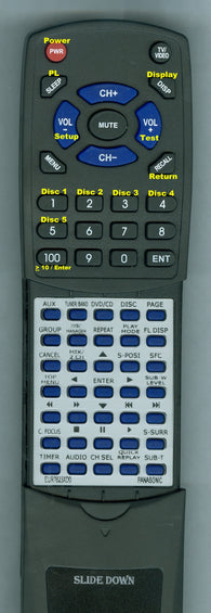 PANASONIC RTEUR7623XD0 Replacement Remote