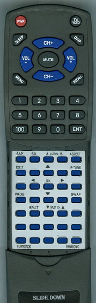 PANASONIC RTEUR7627Z30 Replacement Remote