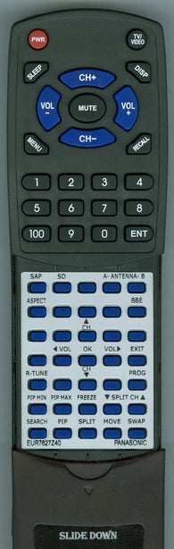 PANASONIC RTEUR7627Z40 Replacement Remote