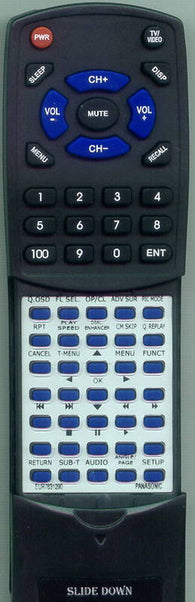 PANASONIC RTEUR7631290 Replacement Remote