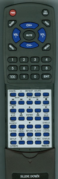 PANASONIC RTEUR7659T50 Replacement Remote