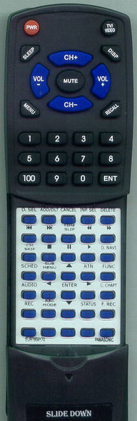 PANASONIC RTEUR7659Y70 Replacement Remote