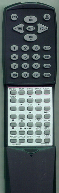 PANASONIC RTEUR7724020R Replacement Remote