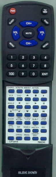 PANASONIC RTEUR7724KF0R Replacement Remote