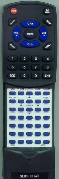 SANYO GXBD Replacement Remote