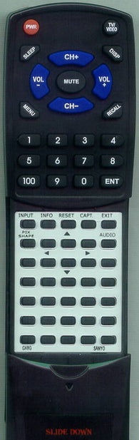 SANYO GXBG Replacement Remote