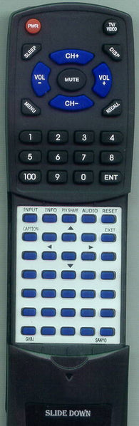 SANYO GXBJ Replacement Remote