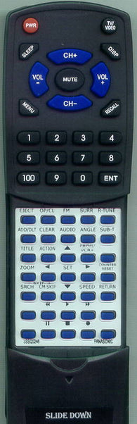 PANASONIC RTLSSQ0246 Replacement Remote