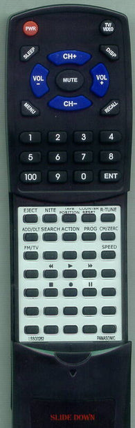 PANASONIC RTLSSQ0282 Replacement Remote