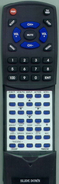 PANASONIC RTLSSQ0287 Replacement Remote