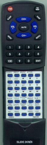 PANASONIC RTLSSQ0375 Replacement Remote