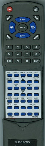 PANASONIC RTLSSQ0407 Replacement Remote