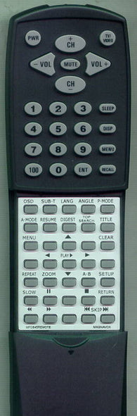 MAGNAVOX MPD845REMOTE Replacement Remote