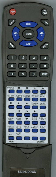 MAGNAVOX MRD510 Replacement Remote