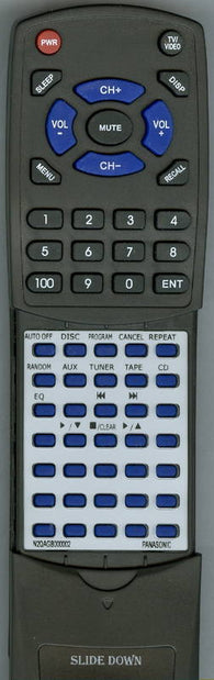 PANASONIC RTN2QAGB000002 Replacement Remote