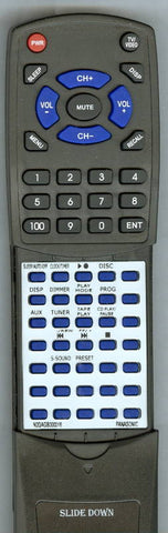 PANASONIC RTN2QAGB000016 Replacement Remote