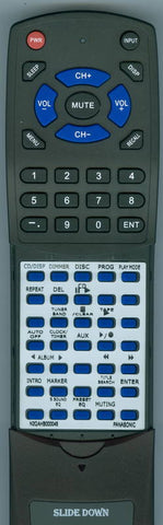 PANASONIC RTN2QAHB000045 Replacement Remote