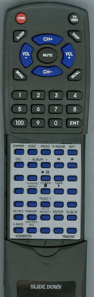 PANASONIC RTN2QAHB000064 Replacement Remote