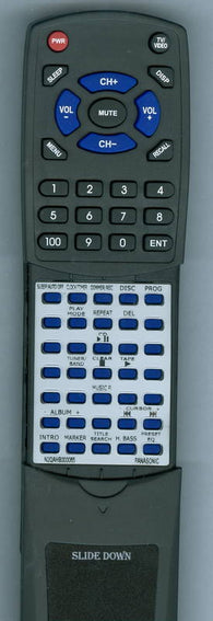 PANASONIC RTN2QAHB000065 Replacement Remote