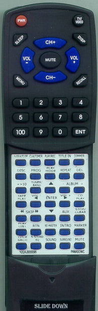 PANASONIC RTN2QAJB000095 Replacement Remote