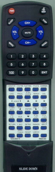 PANASONIC RTN2QAJB000133 Replacement Remote