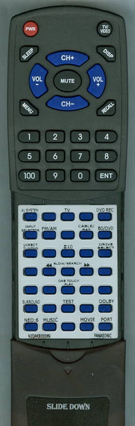 PANASONIC RTN2QAKB000069 Replacement Remote