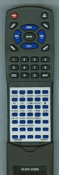 PANASONIC RTN2QAYB000051 Replacement Remote