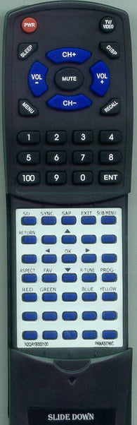 PANASONIC RTN2QAYB000100 Replacement Remote